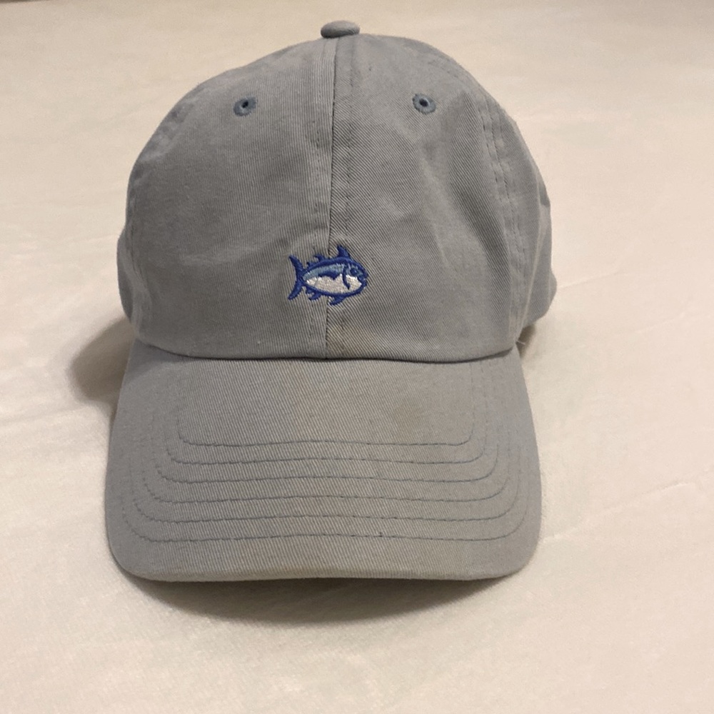 Southern Tide Adjustable Cap; Grey with Blue Logo and Stitching. Great Condition